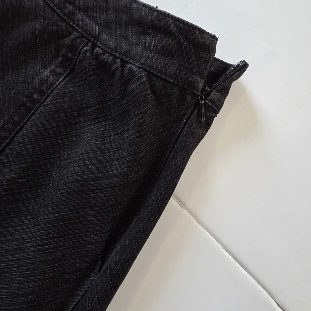 Black Denim long‎ Skirt women's 6